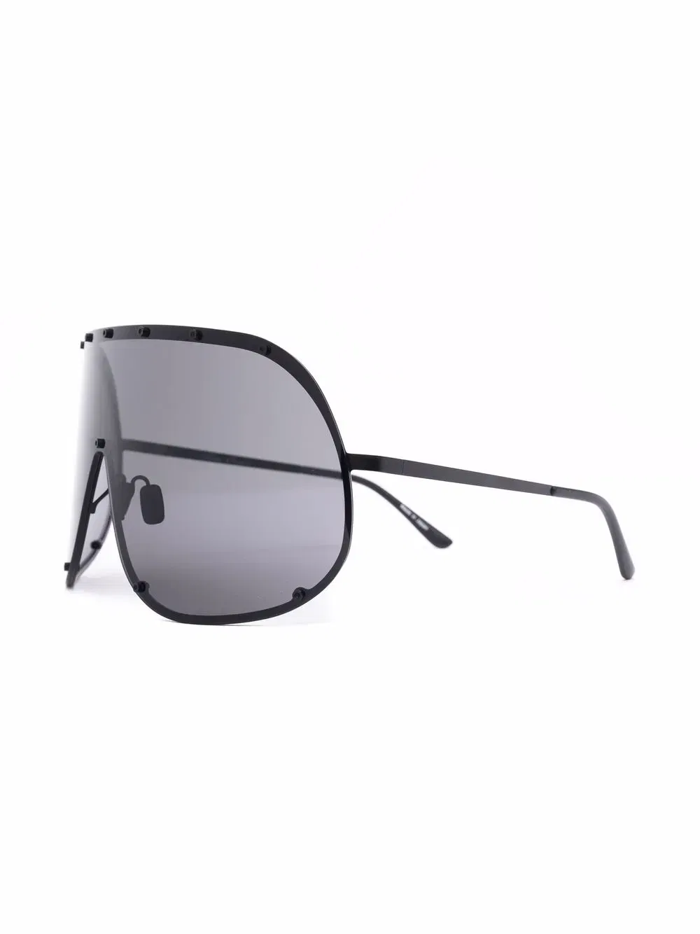 oversized shield-frame sunglasses