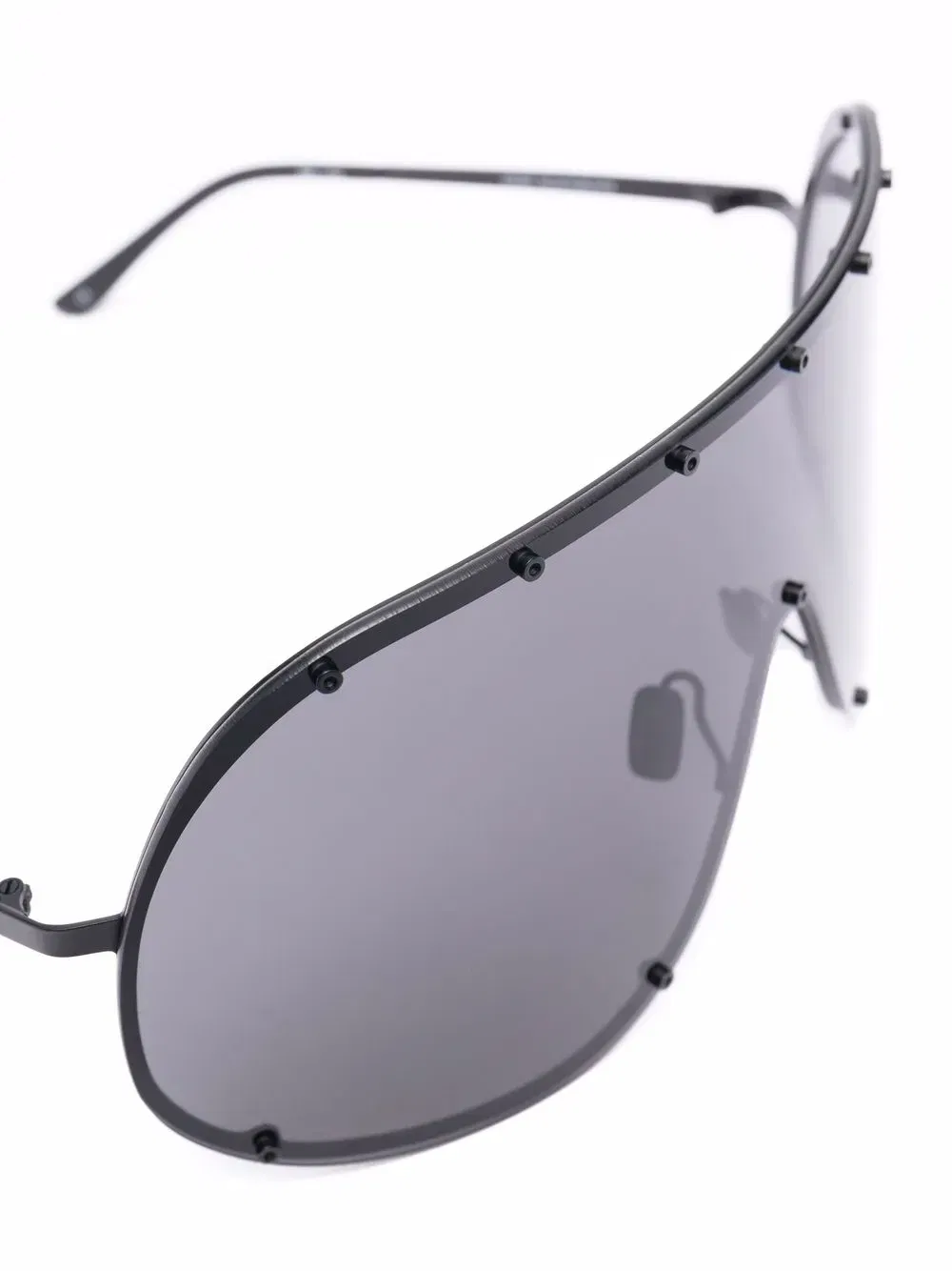 oversized shield-frame sunglasses